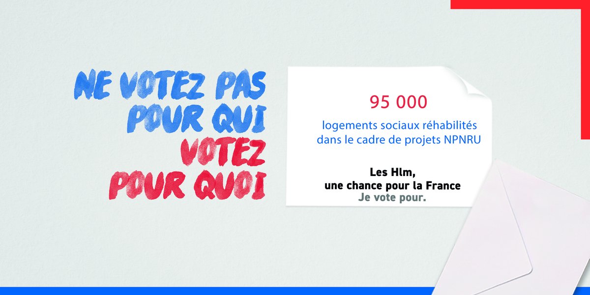 Les #Hlm, je vote pour… parce qu’ils redessinent les #quartiers et les #villes à travers des rénovations et des réhabilitations exemplaires. #Municipales2020 #Territoires #collectivitésterritoriales #Hlmjevotepour