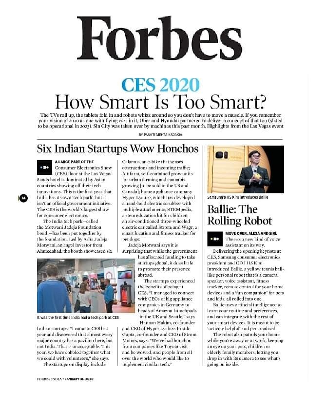 brands_2_life's tweet photo. Our client @motwanijadeja got featured by @forbes_india!
@CES @ashajadeja
#IndiaAtCES #MJFCES2020 #CES2020 #LasVegas #startups #MotwaniJadejaFoundation #India #Indian #forbes #forbesindia #forbesindiamagazine https://t.co/FeNovVLyYe