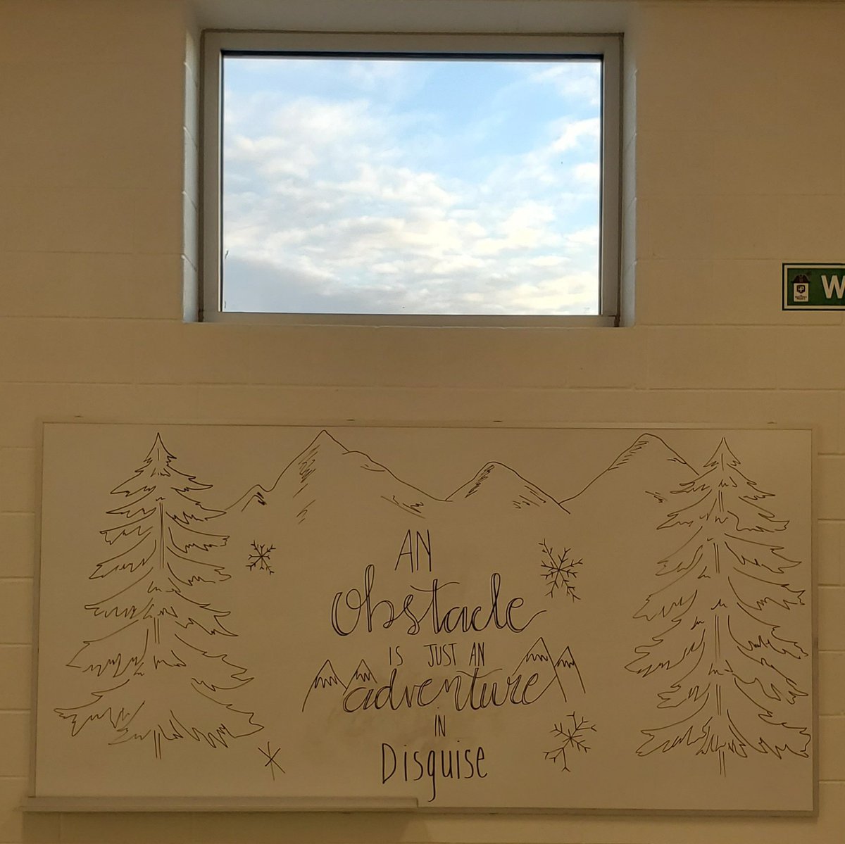 So beautiful -- I work with incredibly talented people!  And the clouds this morning...gorgeous.  #feelinginspired  #buckhorncreekes  #buckhorncreekelem #otherbucsmatter  #tgif