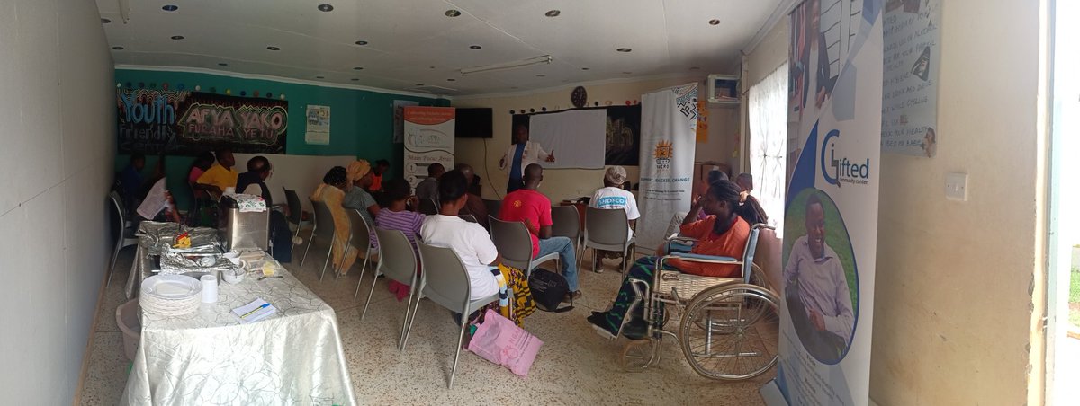 giftedPWDcentre's tweet photo. At GCC we value education and empowerment for persons with disabilities. Today, GCC with @AddaAfrica and @Nairobits are holding a sensitization on Disability Inclusion Score Card and Disability Inclusion Equity Training in Kibera.

#GCCAWARENESS
#IAMGCC
#DisabilityInclusion https://t.co/4TrdUkjcK9