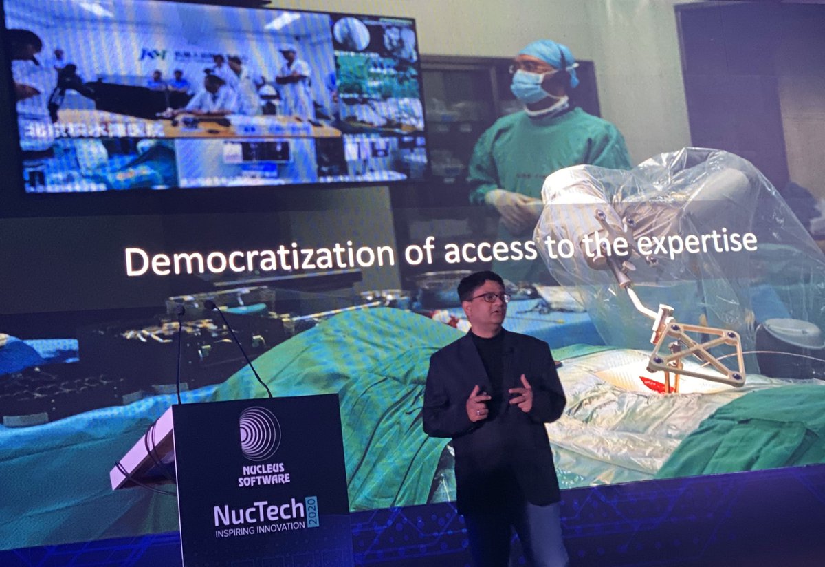 sreespace's tweet image. @lokeshcp explains how #IoT can help leverage democratisation of expertise healthcare to the masses at #NucTech2020 @nucleussoftware #InternetOfThings #technology #techtalks
