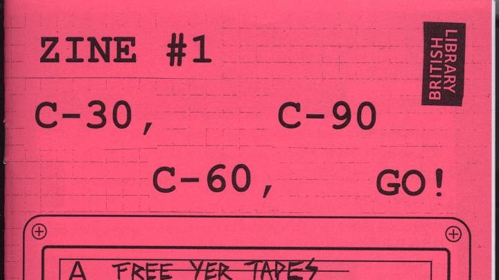 Title page for North West Sound Heritage team's audio digitisation guide, which features a drawing of a cassette on pink paper.