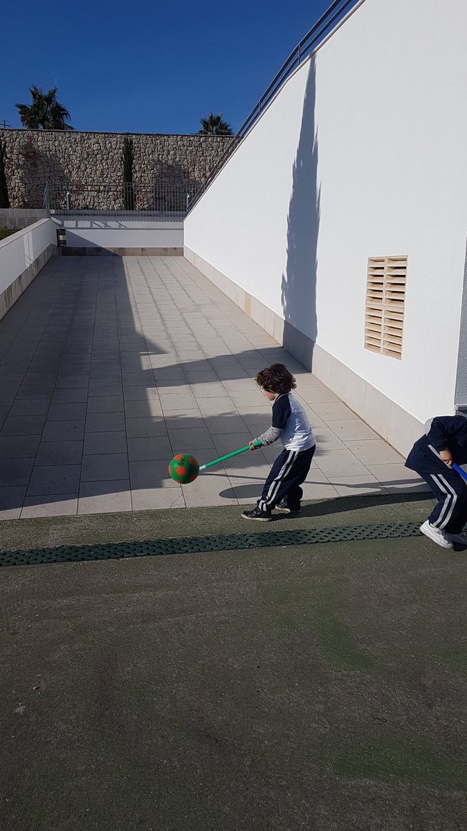 PetraLucock's tweet photo. Introducing hockey sticks into their play to develop coordination and ball control @LaudeLES @Jaynehenaghan @raul_rodr15 #LESRelentlessFocusOnLearning #LESGettingBetter #eyfs #physicaldevelopment https://t.co/d3c6e7p3j9
