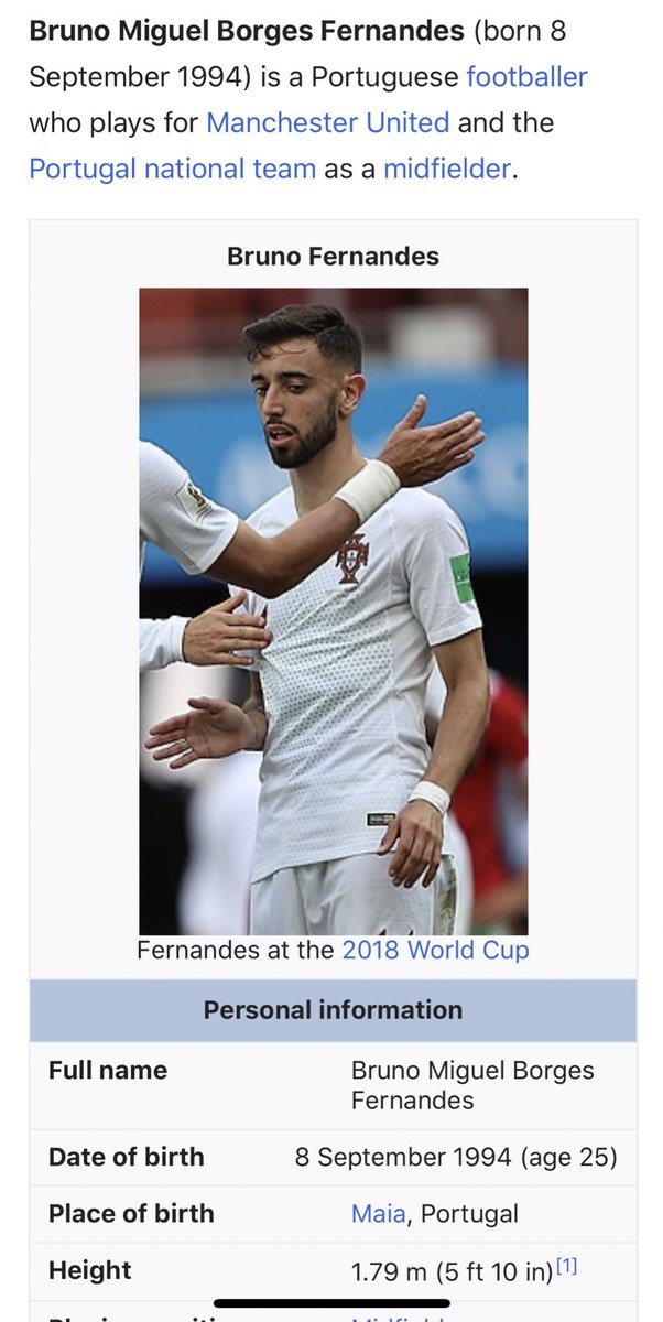 royquadros's tweet photo. I guess Wikipedia knows it first!
#MUFC #Transfers #BrunoFernandes https://t.co/j1VVAKgY8K