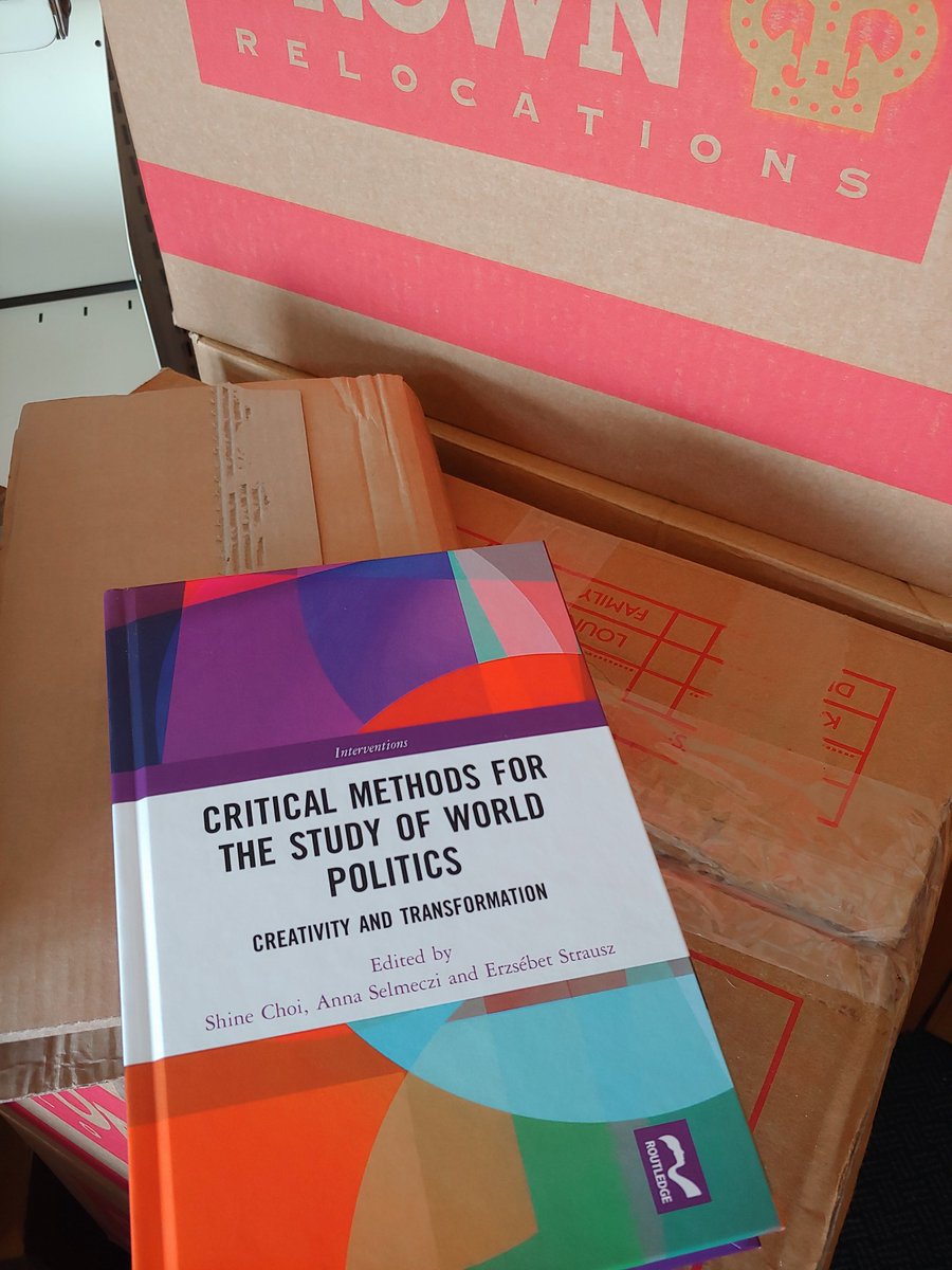vitaminchoi2013's tweet photo. A quick snap of the love-book, Critical Methods for the Study of World Politics - finally out! - in the midst of boxes and packing. Reading our editorial chapter about universities as places of study, of world politics seemed appropriate. https://t.co/8dFPFtrqU1