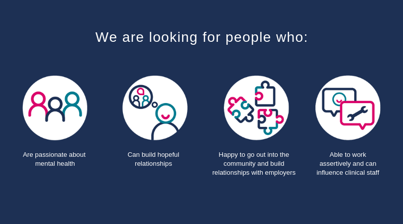 IPSGrow's tweet photo. Reaching out to individuals who are passionate about mental health and looking for a #career where they are having a real impact on someone's life - consider a career as an Employment Specialist - find out more here: https://t.co/htiXNtQS15 

#IPS #jobsinmentalhealth #NHSJobs https://t.co/hcCsCwZqwt