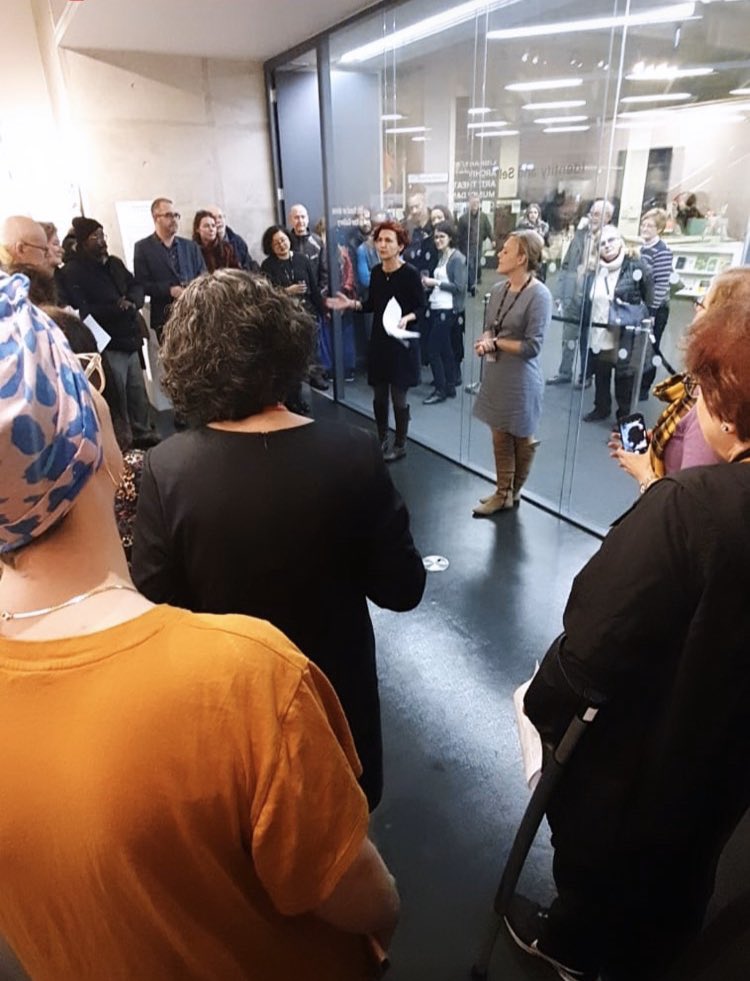 nadiannart's tweet photo. Terrific turn out at last night opening of Identity and Self. Thank you all who attended. #willesdengallery #exhibition #groupshow #identityandself #artists #contemporaryart https://t.co/IErSQWAWuZ