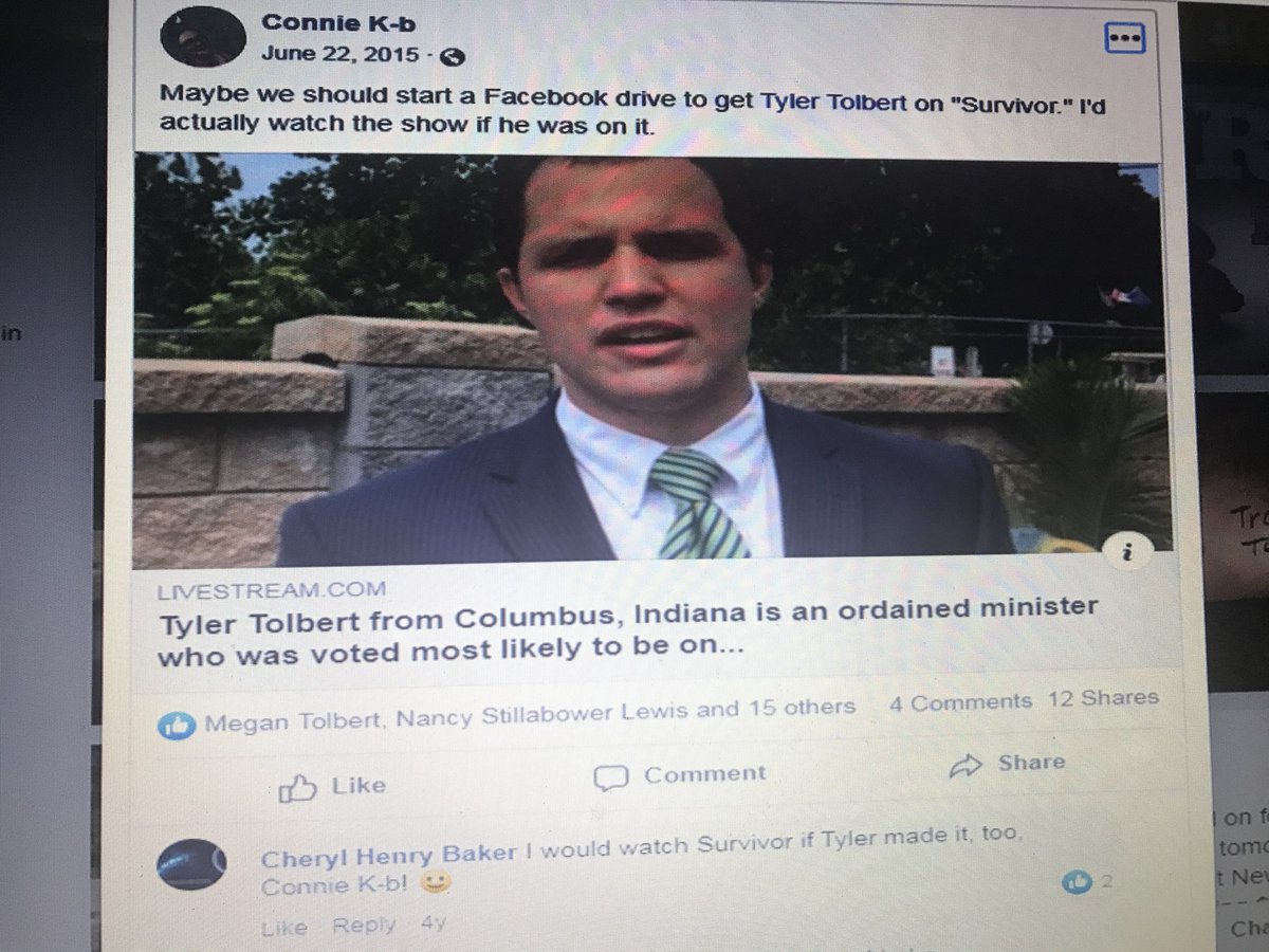 TTTylerTolbert's tweet photo. @TommySheehan22 winning @survivorcbs inspired me to chase my dreams-One dream was asking 
@RupertBoneham to help me.He agreed to be in my audition video...check. The other dream is getting a call from@JeffProbst to be on a future season
#onedreamcometrue #onedreamtogo #Survivor42 https://t.co/5UiA2K3SdV