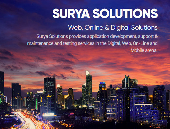 Surya Solutions seek to understand customer's needs to tailor our solutions for an optimal fit. Surya's technology &amp; process expertise helps us ensure that your business objectives are met within time &amp; budget. ow.ly/tNXX50xXT9I

#Tech #FinTech #Digital #Web #Online