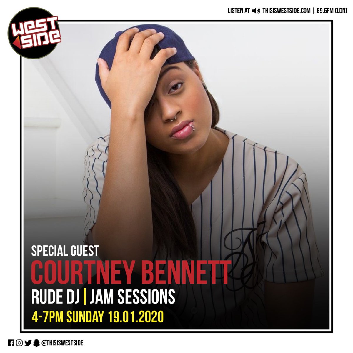 SoulCrystalUK's tweet photo. #RudeDJ #JamSession with Courtney Bennett this Sunday on #WestsideRadio @thisiswestside ! 🔉🎶🎤
https://t.co/xL8TQxIMxA https://t.co/RbjTG1HdM3