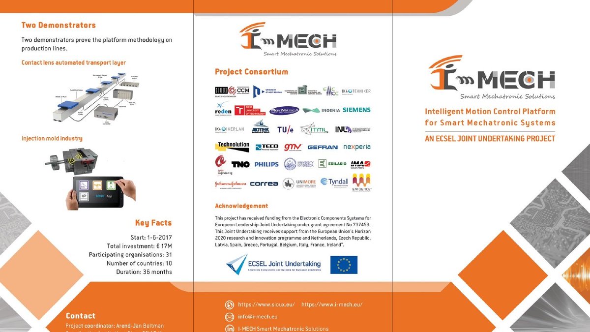 ITMLGR's tweet image. At the IMOCO4.EU booth, the continuation of the #IMECH mission, #ITML had the opportunity to raise awareness, communicate and promote the I-MECH results, which you can briefly view in the attached leaflet or view in detail at the website i-mech.eu.