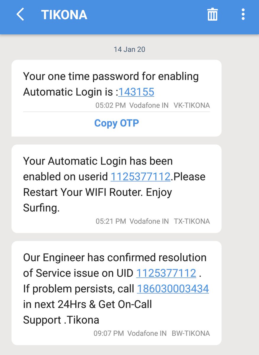 Unmesh35133317's tweet photo. @TikonaTIL you said resolved 4 times and now resolving. Still no internet. I paid in advanced. Pls disconnect and refund my money. @JagoGrahakJago_ @DoT_India https://t.co/X902HTTDpf