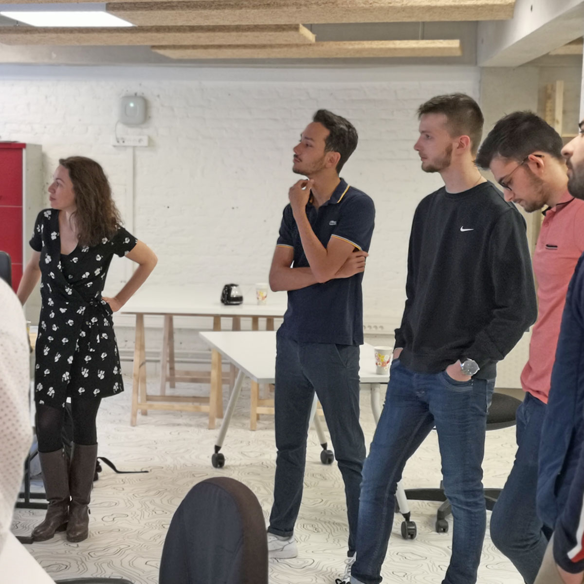 Les porteurs de projet qui échangent - Rencontre au Hangart Créatif