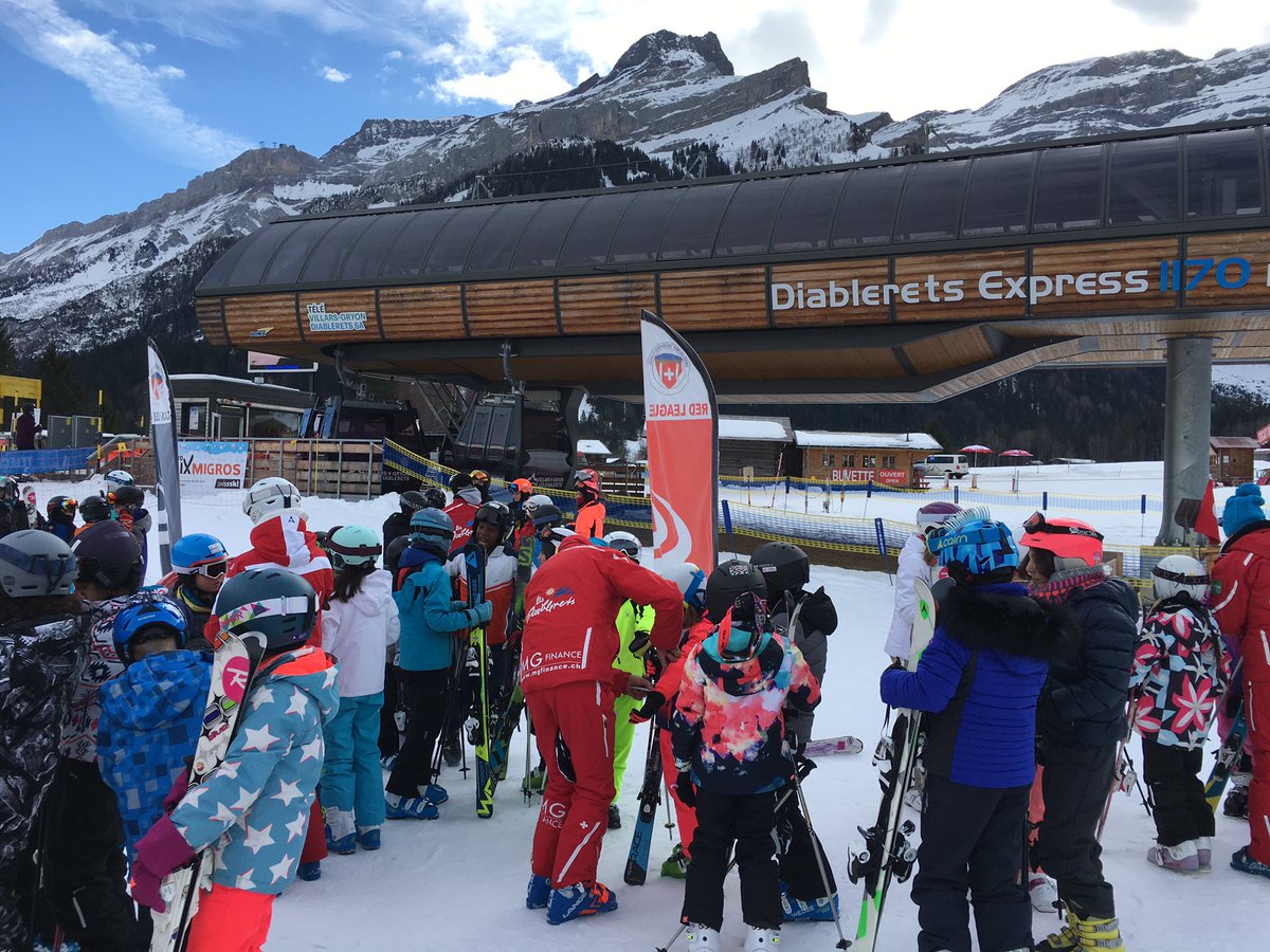 Year 5 &amp; Year 6 enjoying their second Ski Day Friday in Les Diablerets. A beautiful day.