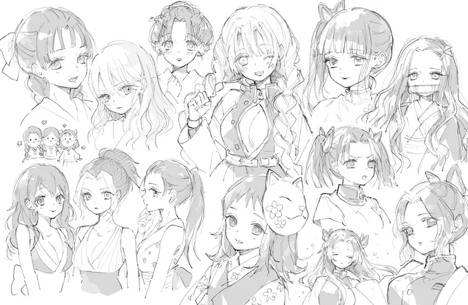 鬼滅女子らくがき! 