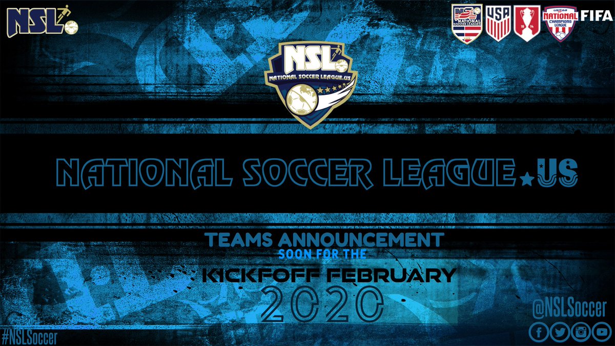NSL Georgia (@nslgeorgia) on Twitter photo NSL News
National Soccer League .US
Miami Jan 17
The National Soccer League will announce in the coming days the teams that will play the 2020 season that will begin in February at the different conferences around the country
<a href="/NSLSoccerLeague/">NationalSoccerLeague US</a>
<a href="/NSLSoccer/">NSLSoccer US</a>
<a href="/NSLPremier/">NSL Premier</a>
#NSLSoccer NSL News
National Soccer League .US
Miami Jan 17
The National Soccer League will announce in the coming days the teams that will play the 2020 season that will begin in February at the different conferences around the country
<a href="/NSLSoccerLeague/">NationalSoccerLeague US</a>
<a href="/NSLSoccer/">NSLSoccer US</a>
<a href="/NSLPremier/">NSL Premier</a>
#NSLSoccer