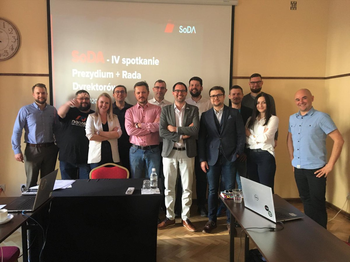 PrzemekMikus's tweet photo. It is going to be a challenging year, but in SODA - Software Development Association Poland we are ready for it! 💥We have set up the new goals and strategy for 2020 at the #BoardofDirectors and #Presidium meeting.🎯 #SoDApl #softwareengineering #itcompanies https://t.co/W86BJha4Aa