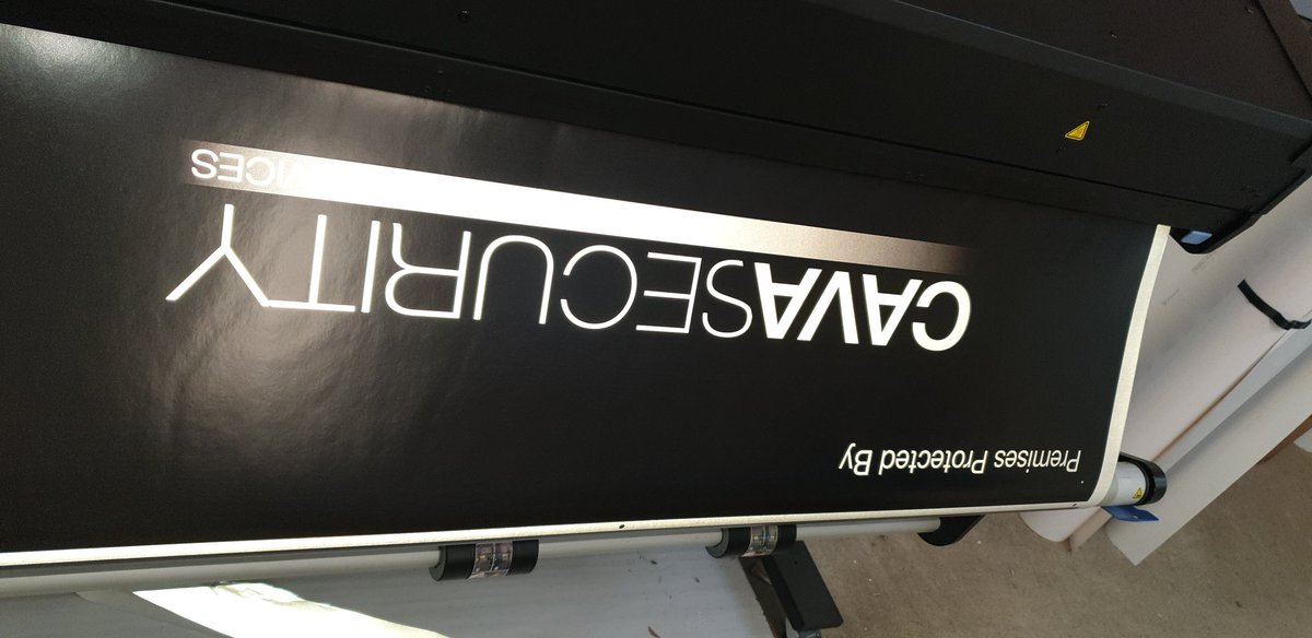 HumphreysSigns's tweet photo. The printers are busy bees tody. Printing in Reflective Vinyl for #signage that #standsout.
#zund #oracalitereflective #vinyl @stickers https://t.co/EIZxUJdS9U