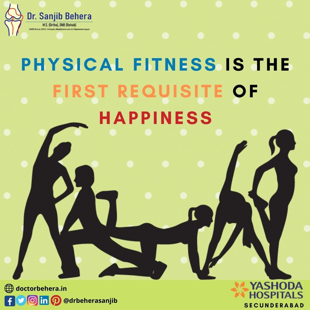 Physical fitness is the first requisite of happiness
Visit: doctorbehera.in
#orthopedicsurgeon #orthopedicspecialist #orthopedicimplants #orthopedic #orthopedicdoctor #orthopedics #orthopedic_surgery #tipoftheday #hyderabad #health #physical #fitness #happiness