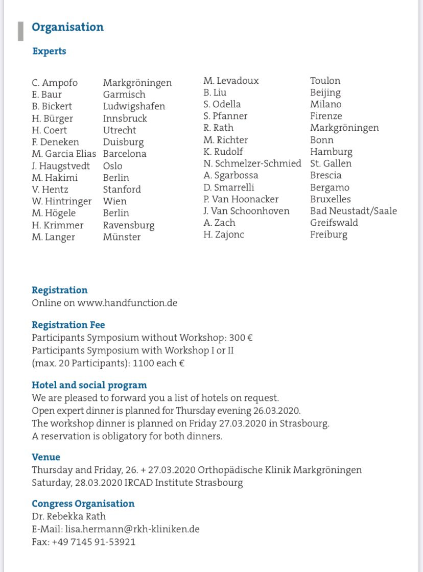 YoungYehs's tweet photo. Wrist Surgery Course
ALL AROUND THE SCAPHOID 
Double workshop from 26/3/2020 to 28/3/2020
Strasbourg 
https://t.co/JxZRKfRBia
@YoungYehs 
@FESSHEurope https://t.co/4qoJRIAuWe