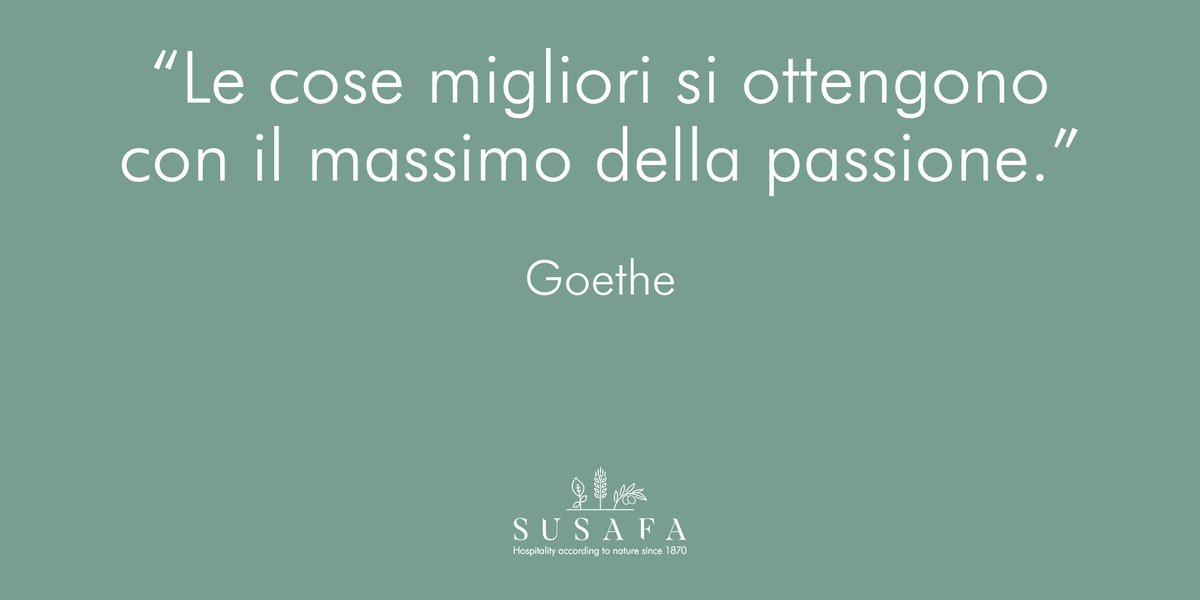 SusafaIT's tweet photo. "The best things are achieved with the outmost passion." (Goethe)

#work #passion #quote #masseria https://t.co/Wz62MBnQe1