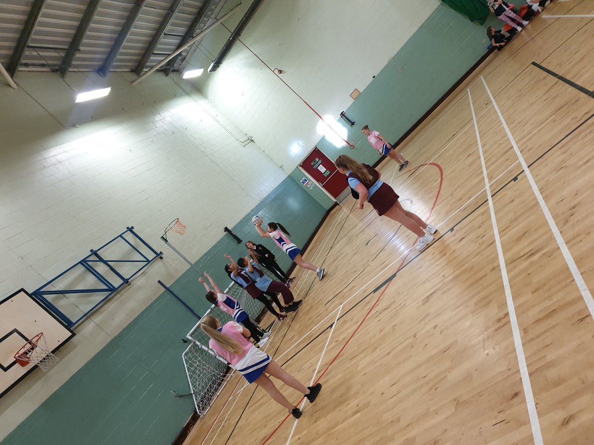 NLActiveSchools's tweet photo. Event | The Coatbridge/Bellshill Netball league is off to a flying start this morning.  Well done to all the teams involved so far.  Thank you to the netball leaders from @st_ambrose_pe for umpiring 👍 https://t.co/JXcTV38rJQ