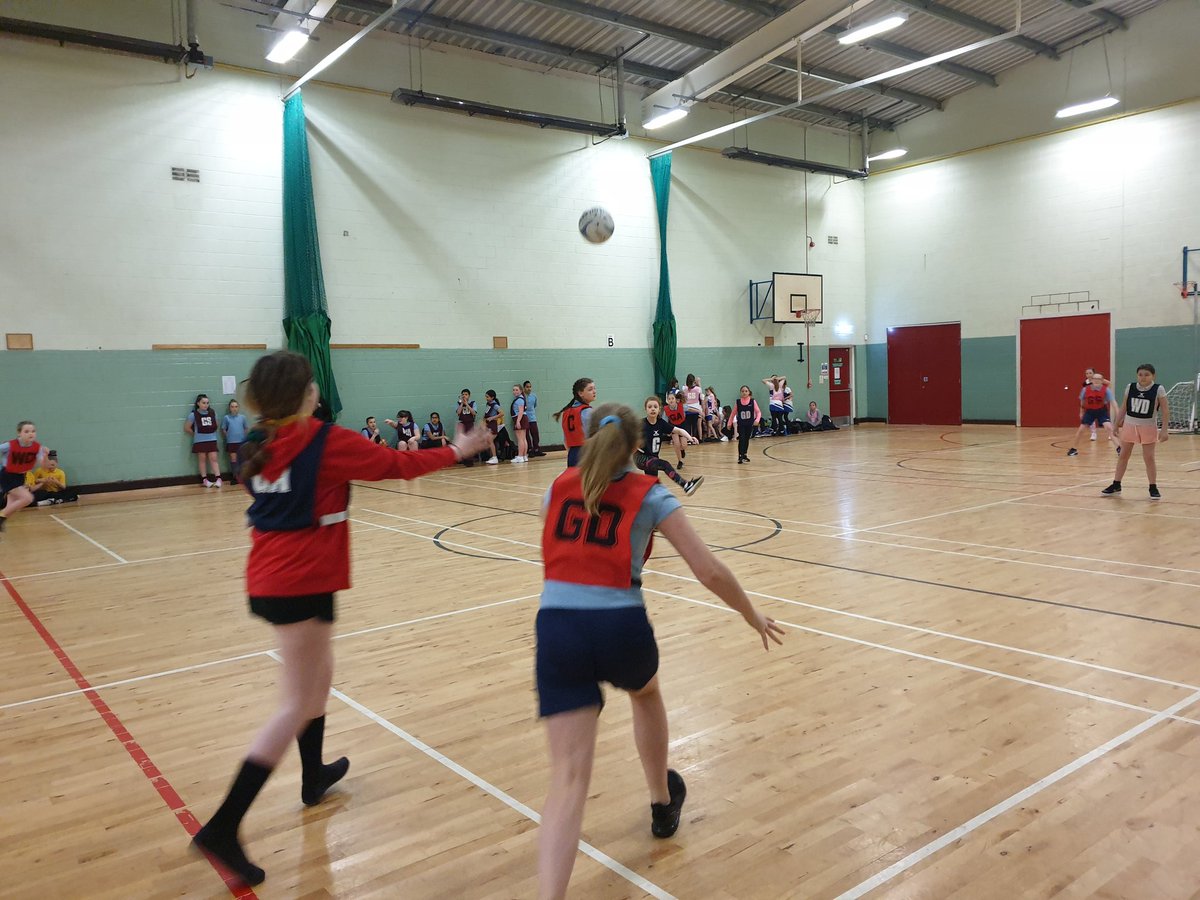 Event | The Coatbridge/Bellshill Netball league is off to a flying start this morning.  Well done to all the teams involved so far.  Thank you to the netball leaders from <a href="/st_ambrose_pe/">St Ambrose PE Dept</a> for umpiring 👍