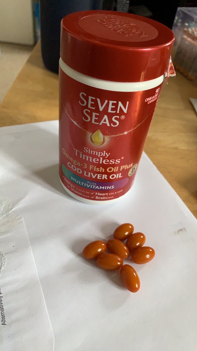 suvampatra's tweet photo. @SevenSeaslife have the colours of the seven seas omega 3 and cod liver oil and multivitamins tablets changed from dark green to orange? https://t.co/nmOaSQ7cvn