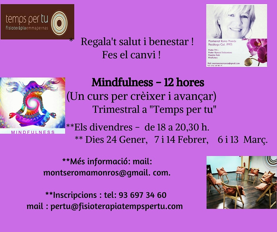 MontseRoma5's tweet photo. Canvi d'horari #Mindfulness #mindfulnessrubi #rubi #rubicity #ribiciutat #igersrubi #santcugat #terrassa #valles #curs #taller #tempspertu #salud #benestar #calma #meditacio #Conciencia #presencia. 
"Una forma diferent de veure i viure la vida." https://t.co/KAc8b3kymd