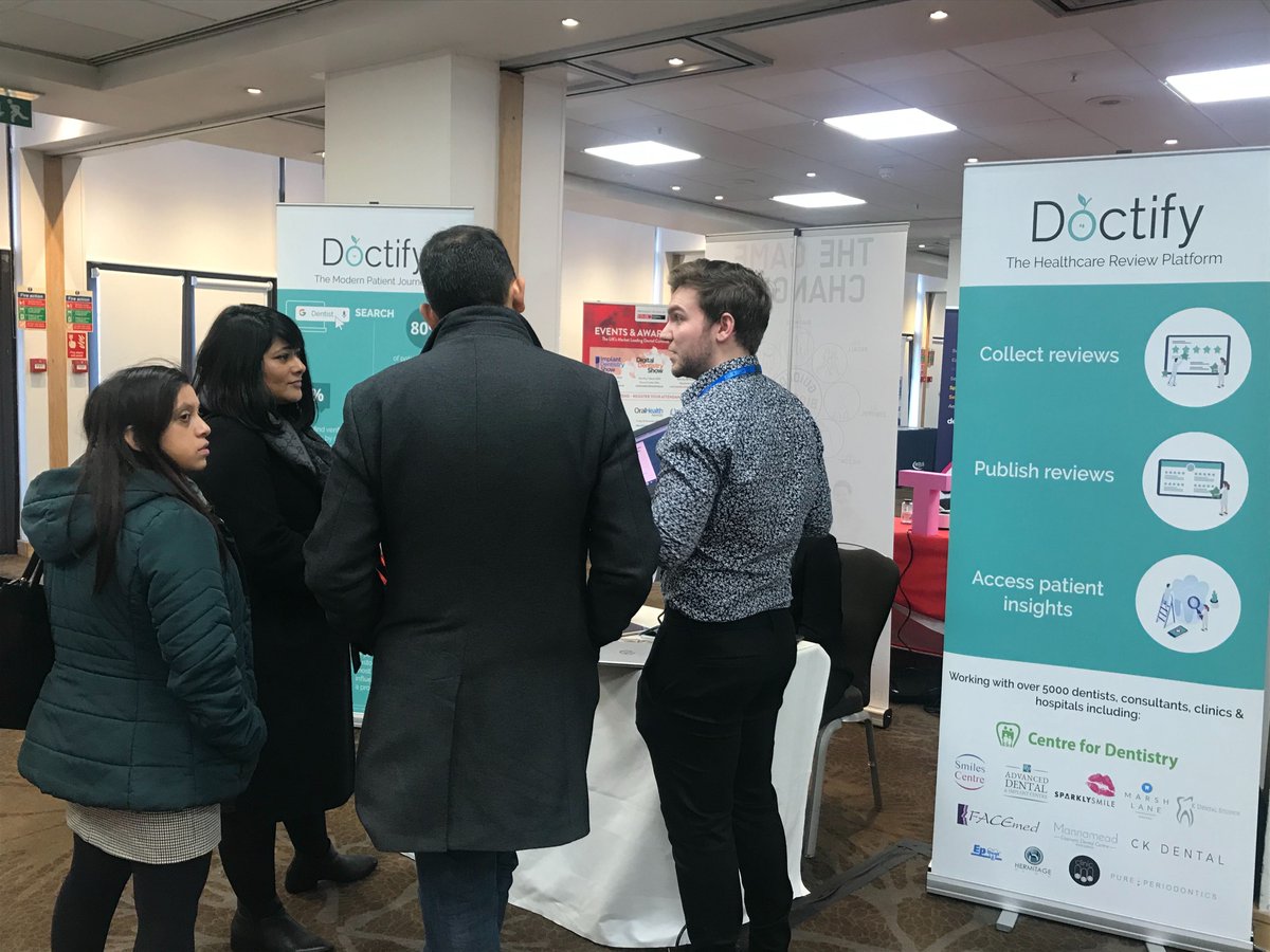 doctifyuk's tweet photo. We're all set at the Enhanced CPD Dentistry show. Come visit our stand for some exclusive deals on Doctify for your practice!

#doctify #fmc #enhancedcpddentistry https://t.co/4nXvDH3wFV