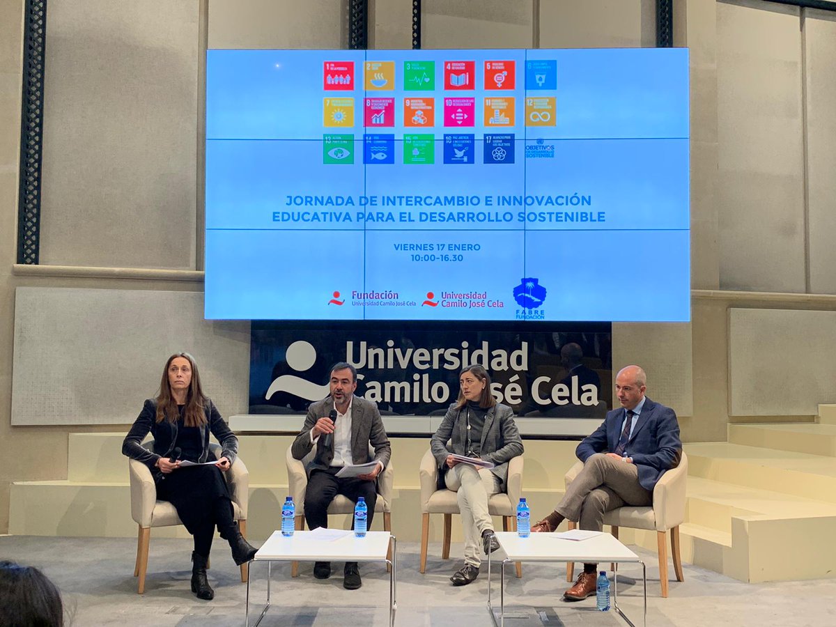 universidadcjc's tweet photo. ¿Qué retos tiene la educación para impulsar la Agenda 2030? La Fundación Univ. Camilo José Cela y la @FundacionFABRE se unen hoy para debatirlo en la Jornada de Intercambio e Innovación Educativa para el Desarrollo Sostenible https://t.co/GWoAxP6xkm