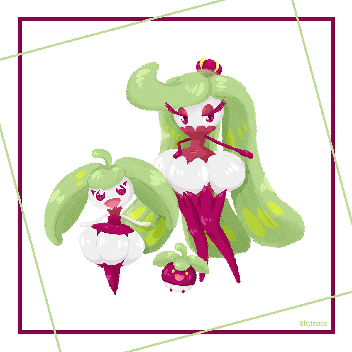 CupcakeAmande's tweet photo. So, I restart to draw! ��️🎨
Bon, je me remets au dessin !  🌸🌹🌺
.
#Tsareena #Steenee #Bounsweets #croquine #candine #sucreine #pokemon https://t.co/mHLBUeJP6o