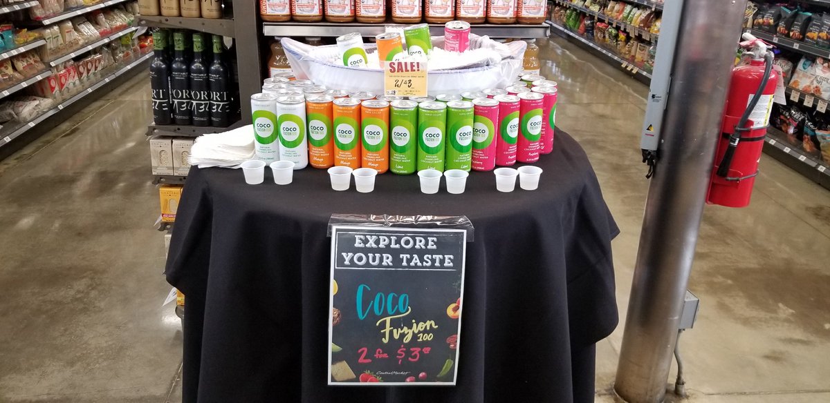 Successful tasting demos going down a storm in the US 🙌🥥💯 #CocoFuzion100