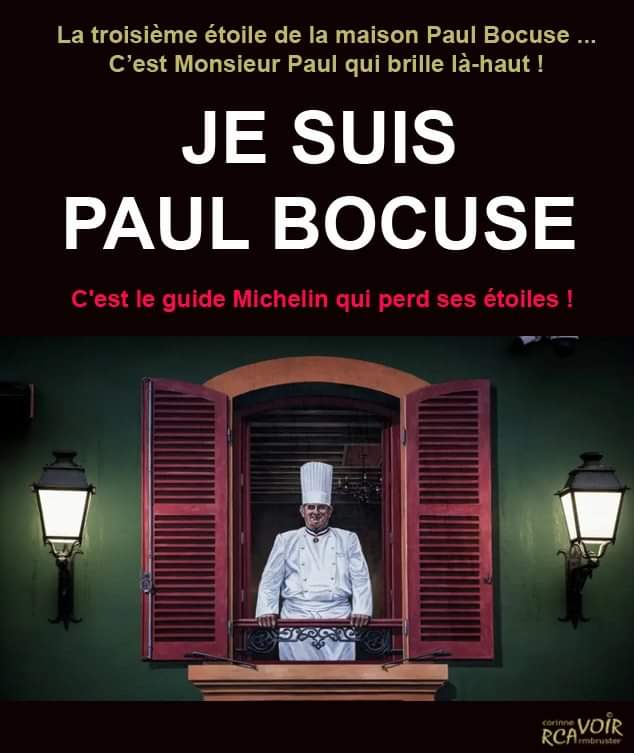 AlsacePrestige's tweet photo. JE SUIS PAUL BOCUSE !
La troisième étoile de la maison Paul Bocuse ...c'est monsieur Paul qui brille là-haut !
C'est le guide Michelin qui perd ses étoiles !

Paul Bocuse 
Rca-Voir Studio - Alsace Prestige - Corinne Armbruster https://t.co/J8kLI7k3My