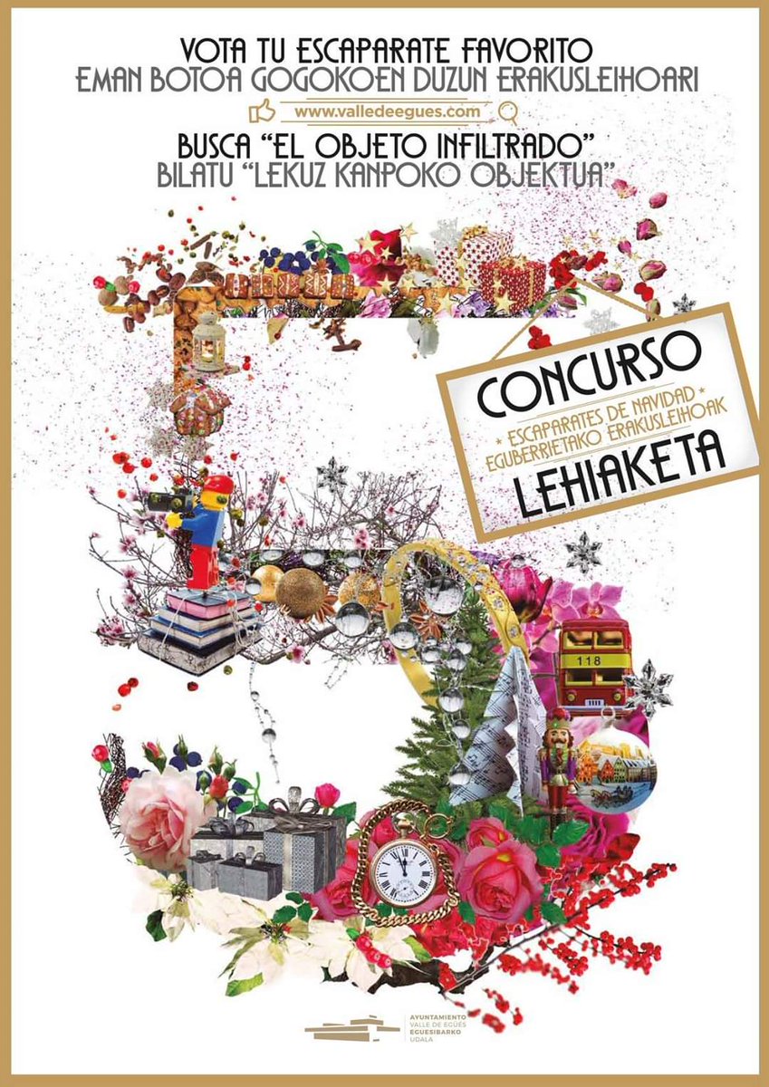 🎖 ENTREGA DE PREMIOS DEL 5º CONCURSO DE ESCAPARATES | El Ayuntamiento del Valle de Egüés celebrará el lunes 20 de enero el acto de entrega de premios del 5º Concurso de Escaparates, que tendrá lugar a las 14:00 horas en la sala de plenos del Consistorio: facebook.com/31962442181584…