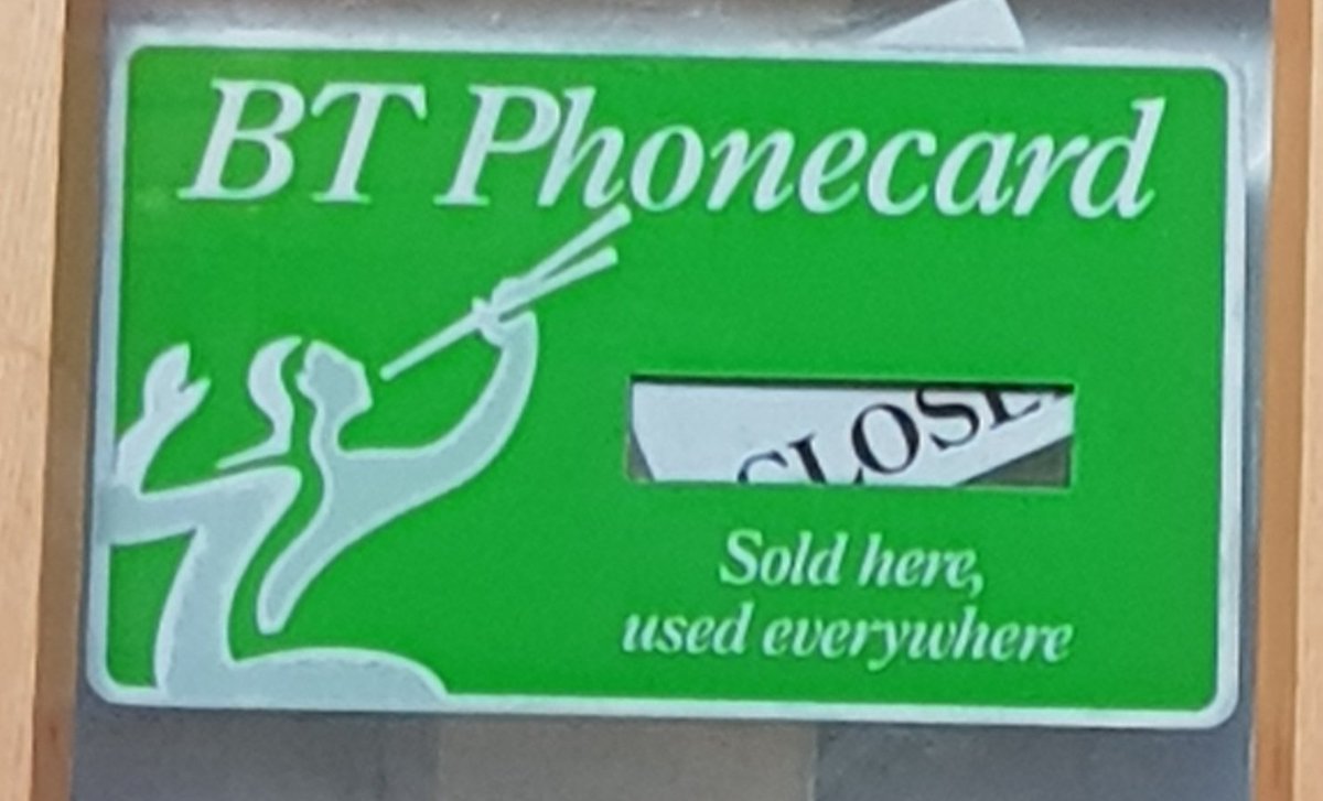 JustKirat's tweet image. Who else remembers BT phonecards? Just spotted this and it took me back! Do they even exist still? 😲
@BT #phonecard #BTphonecard #nochange #nophone #nostalgic #schooldays