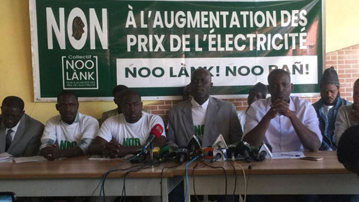 walfadjrisn's tweet photo. Le Collectif #NioLank qui conteste la décision de la hausse du prix de l’électricité ne veut plus se limiter aux manifestations de rue. La plateforme va attaquer en justice la décision de la Senelec d’augmenter le prix de l’électricité. https://t.co/WOIQ7RK7ws https://t.co/aerUAIYIsS