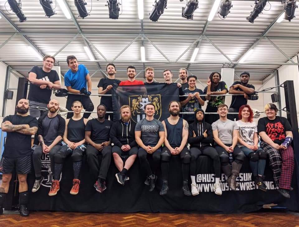 Ahead of this weekends #NXTUK Live events. @UKDragonPro Wrestling academy head coach @WILDBOARhitch made a return visit to Londons @HustleWresGym to take over training sessions once again!

Want to know a little more about @HustleWresUK's training? Visit hustlewrestling.com