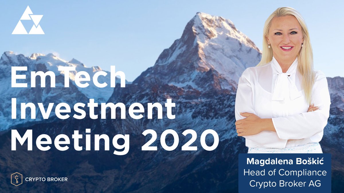We are looking forward to the EmTech Investment Meeting in Davos on January 22 with our Head of Compliance, @MagdalenaBoskic, attending the event. Get in touch with her if you would like to meet up. Info & tickets: em-tech.org/index.html