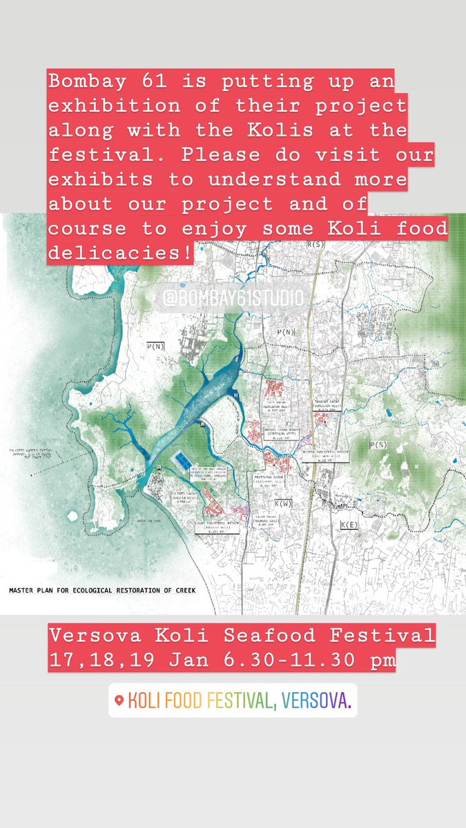IkaTekAr's tweet photo. Please come with friends and family!! See you all there!
#bombay61 #tapestryproject #seafoodfestival #versovakoliwada #urbanresearch #ClimateChangeIsReal #ClimateChange #ClimateCrisis #CommunityEngagement https://t.co/w6cgsv5E7q