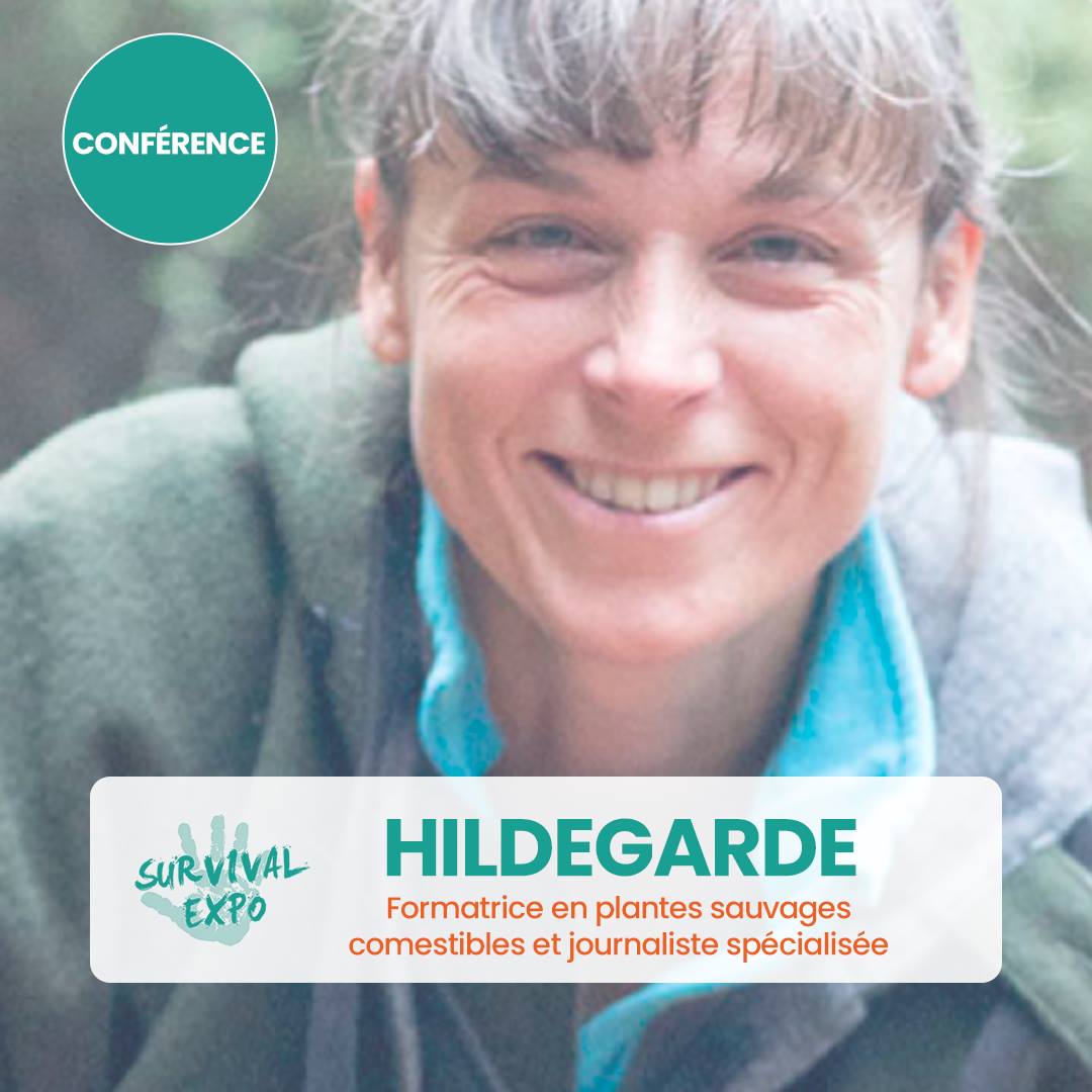 Vous souhaitez approfondir vos connaissances en matière de plantes sauvages comestibles ? Nous vous donnons rendez-vous lors du <a href="/salondusurvival/">Survival Expo</a> du 20 au 22 mars prochain pour assister à l'une des conférences de Hildegarde sur le sujet !
#survivalexpo #conference