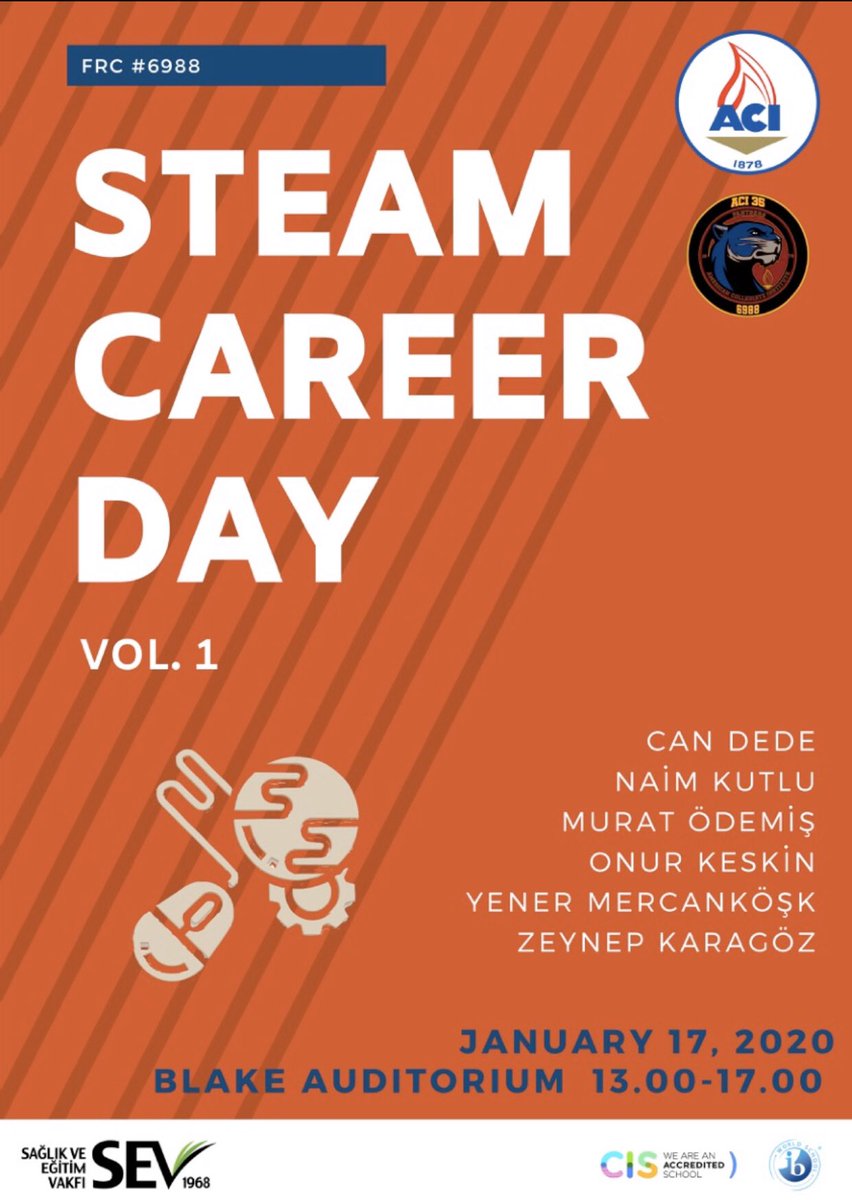 acigarage's tweet photo. Today we are having a STEAM Career Day at @acitweets thanks to our FRC team @frc_6988 https://t.co/D6bJy5Ht6D