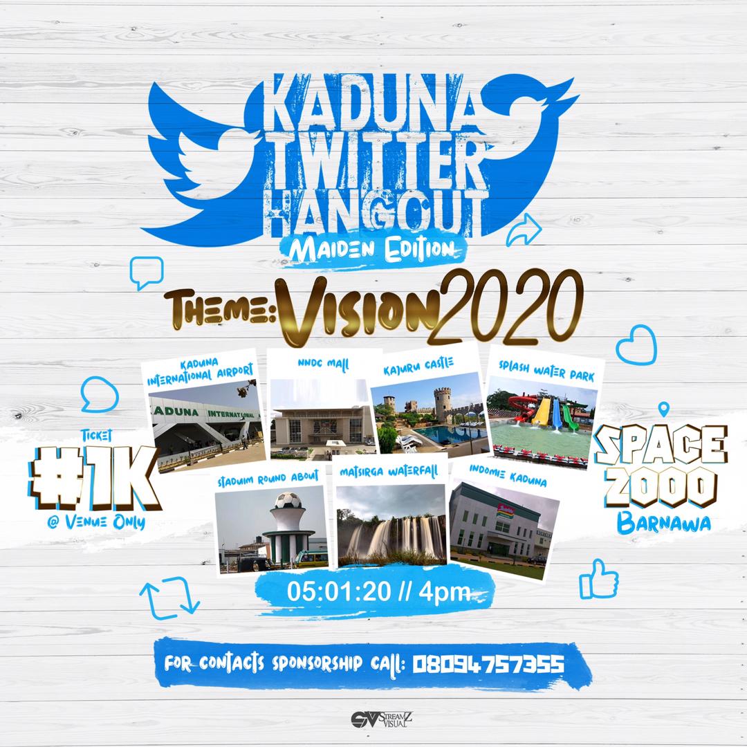 Future_Imagery's tweet photo. Kaduna Twitter Hangout
VISION 2020 @ Space 2000
1st of Feb 2020 “ANA TARE”
#networking #family #seminar #fun
@KD01Jimmy_Q https://t.co/8jDFB8Rc6d