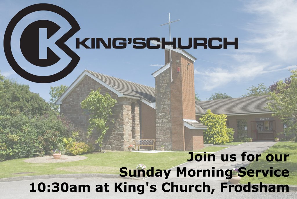 KingsChurchFrod's tweet photo. It's our regular Sunday Service this week! Come and join us for some great worship, engaging sermon, and plenty of tea and coffee! #KingsChurchFrodsham #Church https://t.co/VkCbfoFA5s