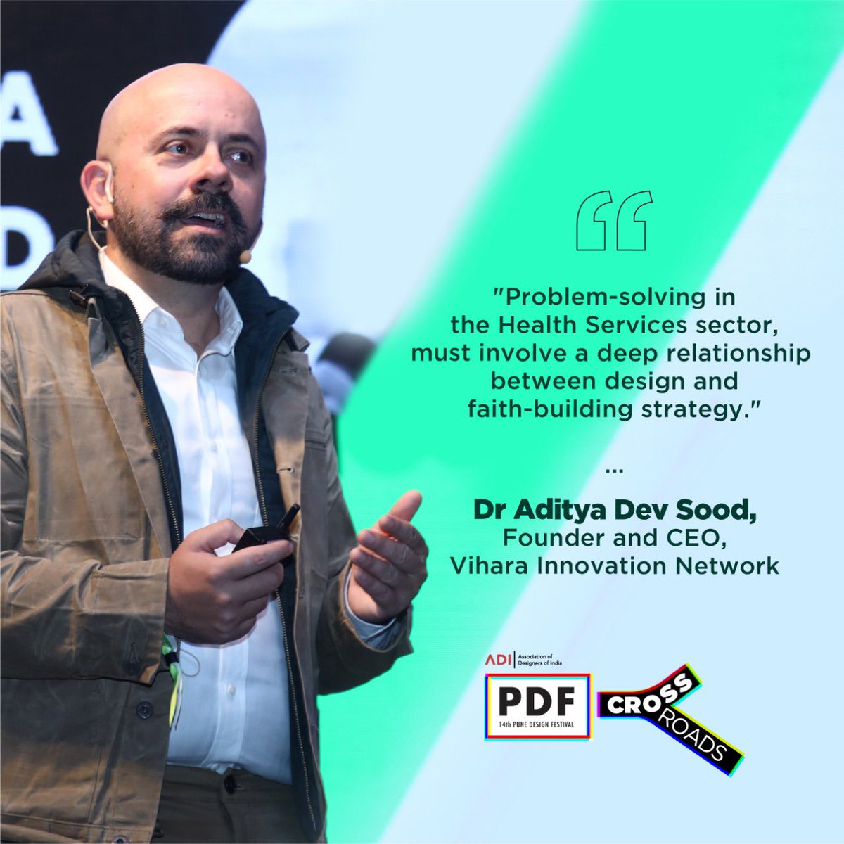 PuneDesignFest's tweet photo. As an enabler, #design has the power to identify, address and solve issues in health services sector too! The talk by Dr @adityadevsood from @Viharadotasia was truly an enlightening one in this aspect.
#PDF2020 #SpeakeratPDF2020 #PuneDesignFest #Pune #DesignConclave https://t.co/Wn2MO40vlG