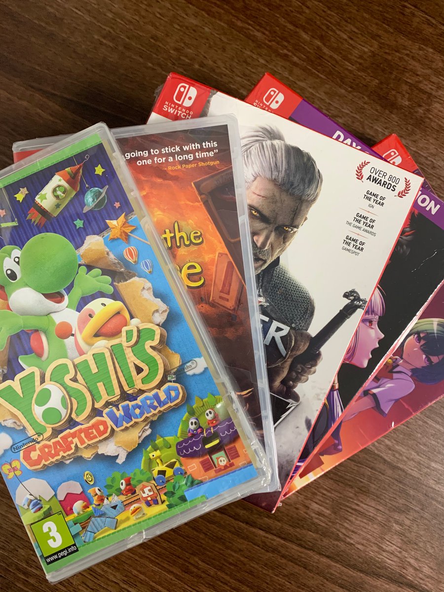 game_collection's tweet image. FOLLOW US AND RETWEET to win a slightly damaged Nintendo Switch game bundle! Inc. Yoshi's Crafted World, The Witcher III, Slay The Spire, Raging Loop &amp;amp; World End Syndrome... Winner announced MONDAY 20/1/20 @ 3pm! #denteddelights #competition #giveaway #NintendoSwitch #TheWitcher