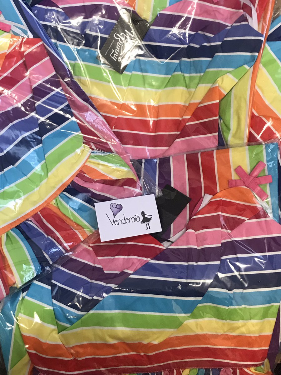 They have arrived 😍😍😍🌈🌈🌈😍😍🌈🌈 😍🦄and they are even more beautiful in the flesh!! They will be online soon #hellbunny #rainbowdress #vendemia_shop #50sdress #vintage #vintageinspired