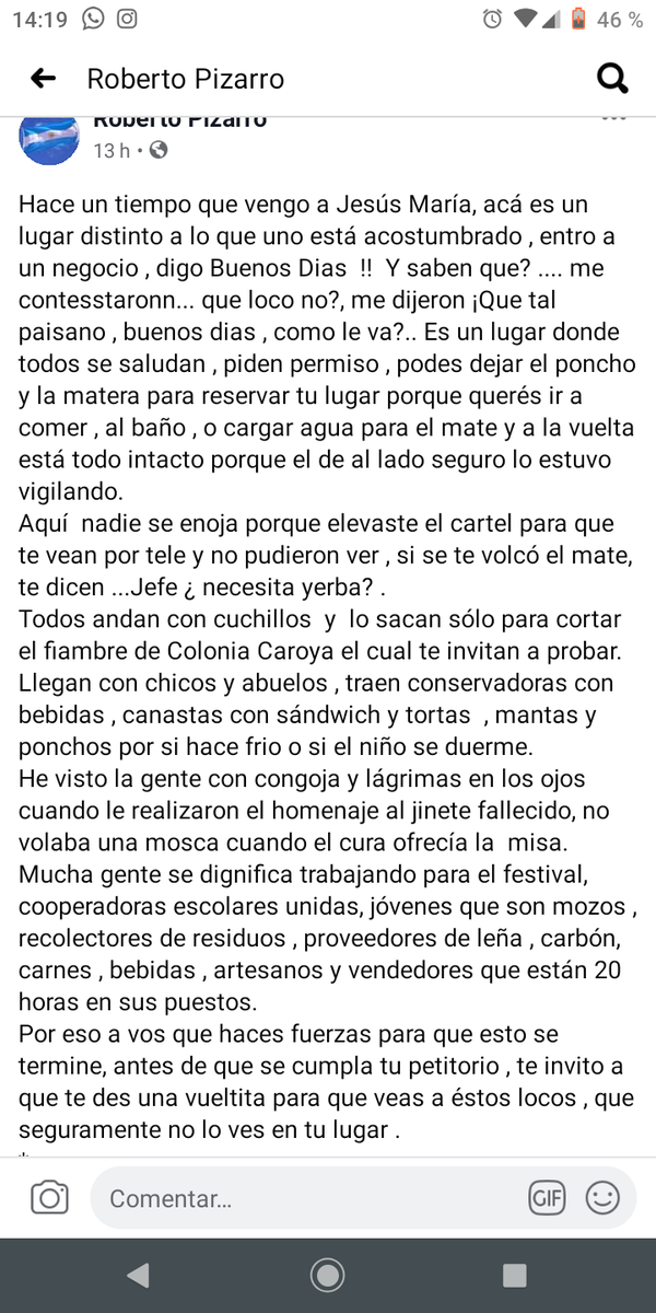 Que hermoso es Jesús María ♥️ y que lindo que haya turistas que piensen así ♥️