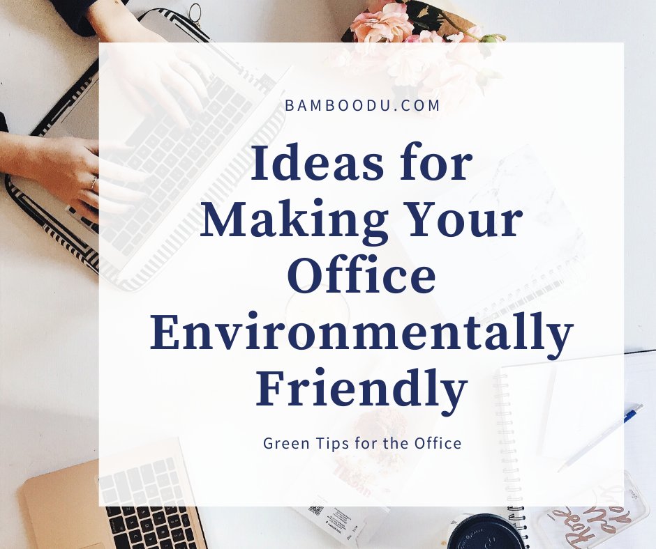 How to Be an Eco-Friendly At Work
bamboodu.com/how-to-be-an-e…

#ecofriendlyoffice
#zerowaste