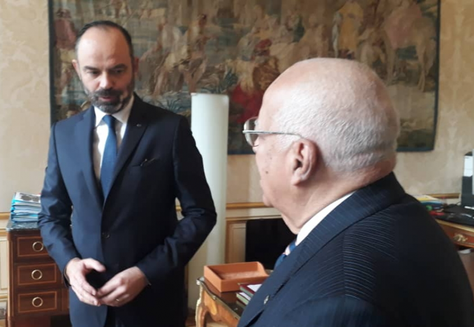 Ricardo Cabrisas met with French Prime Minister Edouard Philippe.